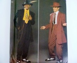 4585 MR ZOOT SUIT LONG JACKET,PANTS CUFF OR NOT PATTERN 46-52